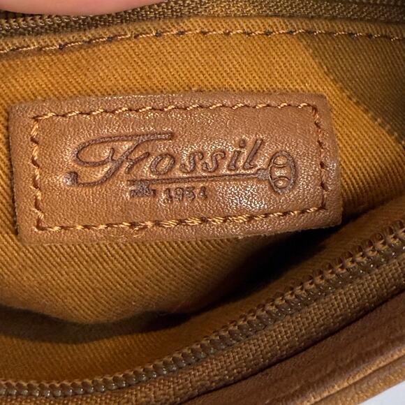 FOSSIL Vintage Brown Leather Small Crossbody Bag - Picture 7 of 8